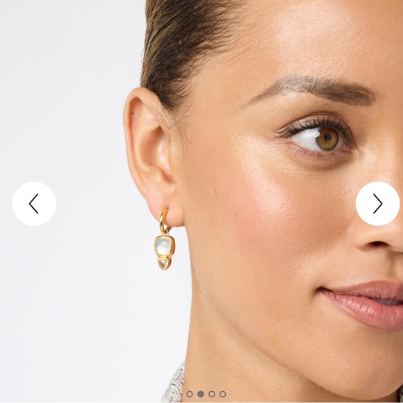 Julie Vos Aquitaine Duo Hoop & Charm Earrings - Picture 2 of 6